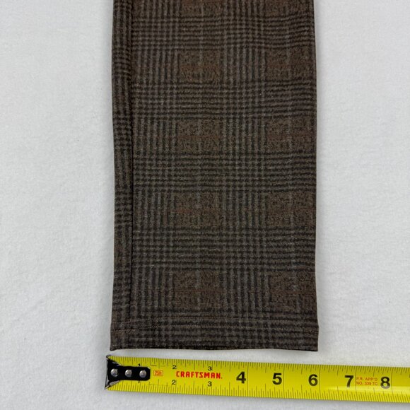 Tommy Hilfiger Women's Pull-on Stretch Skinny Plaid Brown Pants Size 10 NWOT - Picture 9 of 10